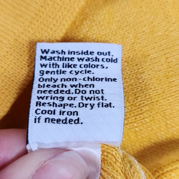 ☔️🔺️Nine West Yellow & White Striped Stretch Fitted Sleeveless Top Medium - Picture 9 of 9